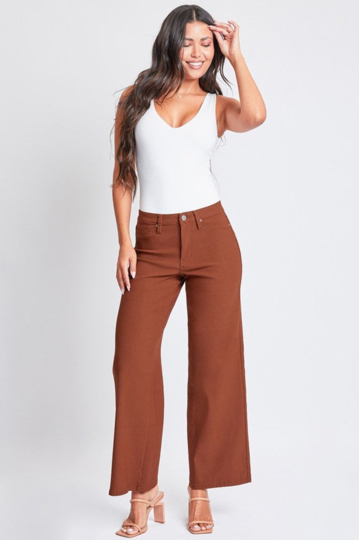 Hyperstretch High Rise Wide Leg - Copper