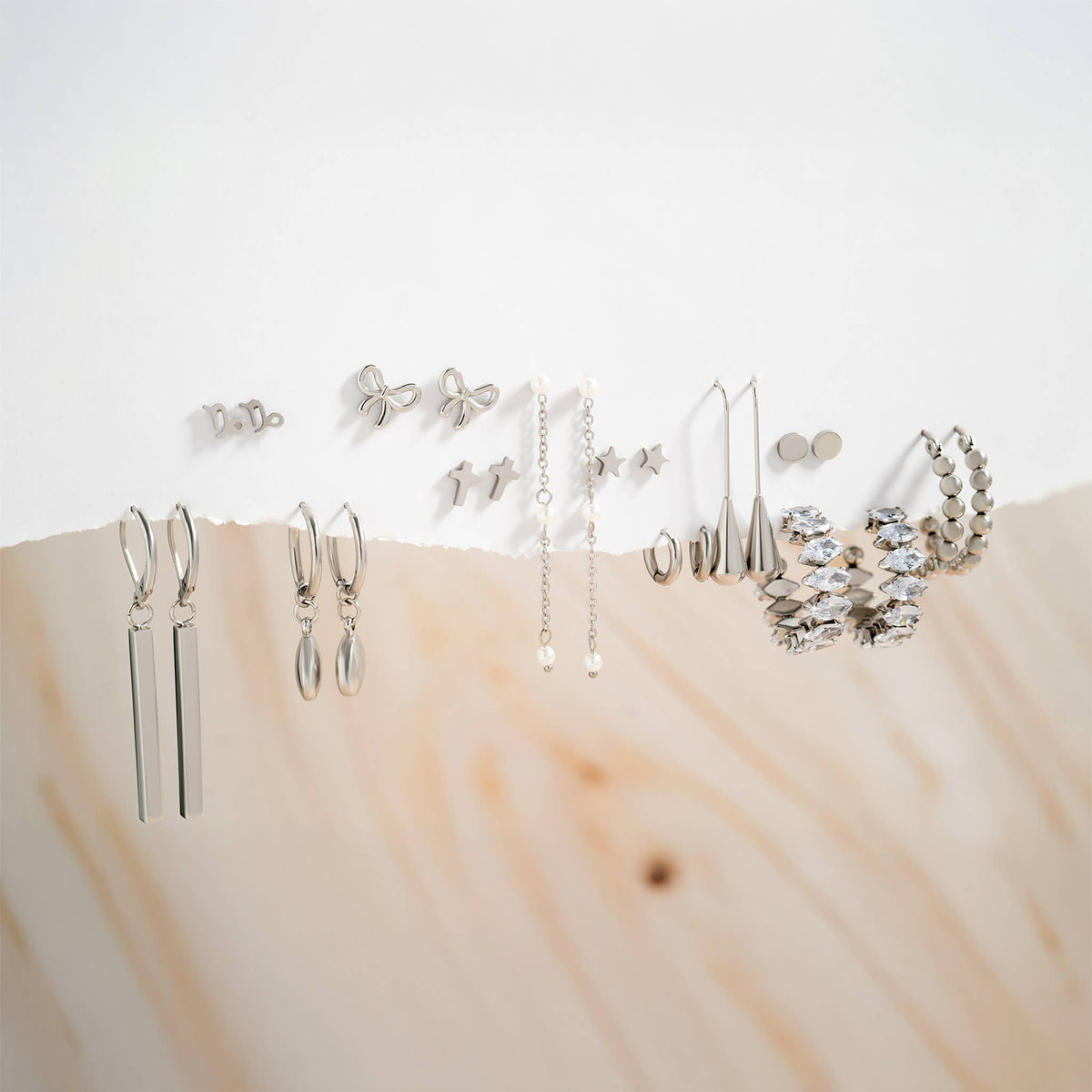 Classic Beaded Hoops
