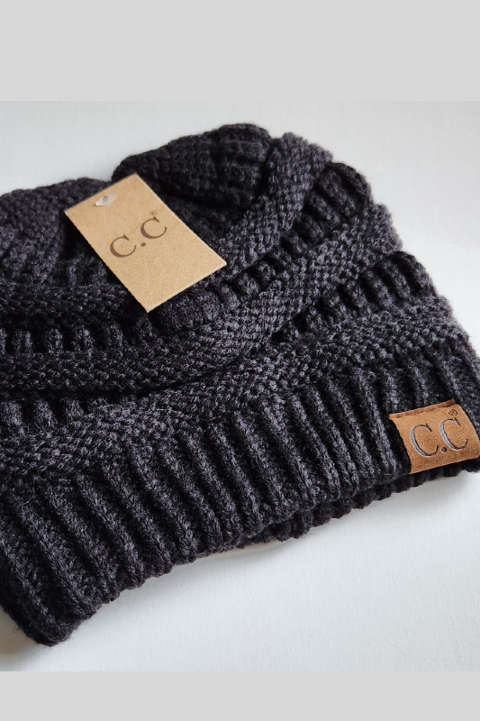 C.C Solid Cable Beanie