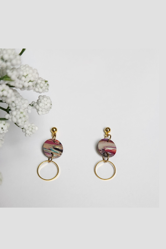 Simply Saige Leah Multi Colored Dangles