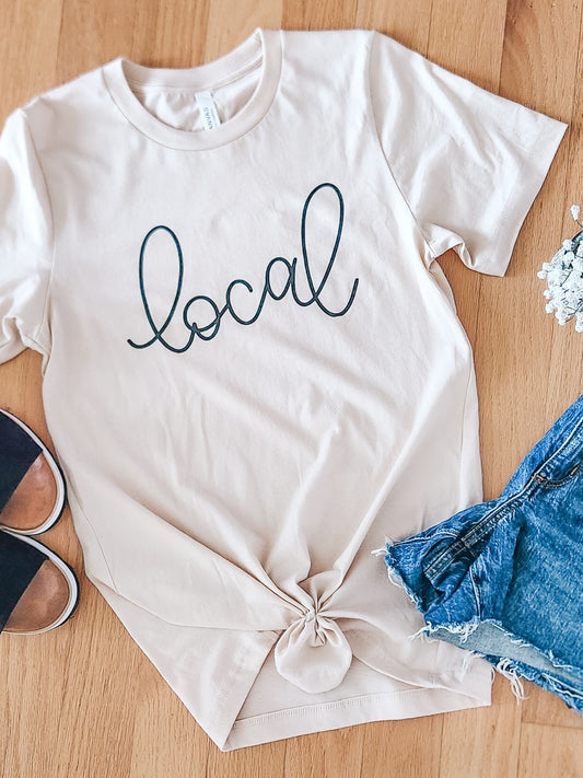 Local Graphic Softstyle Tee - Cream