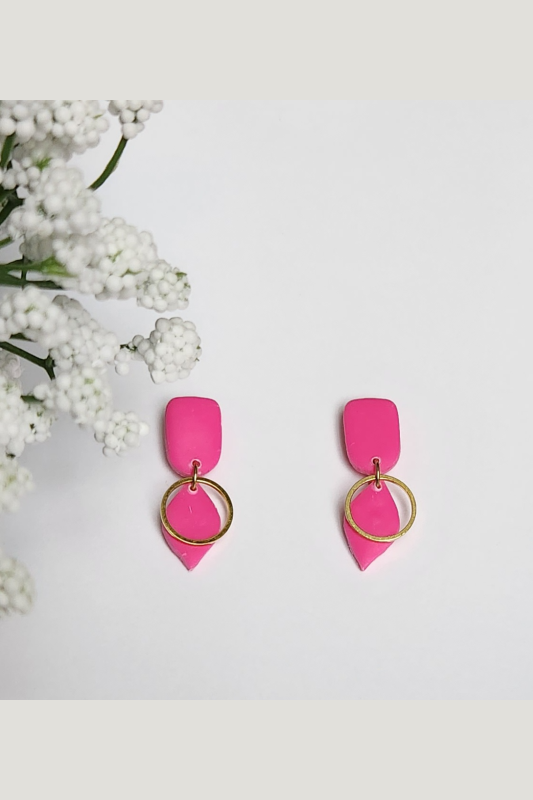 Simply Saige Whitney Stud Drop Earrings