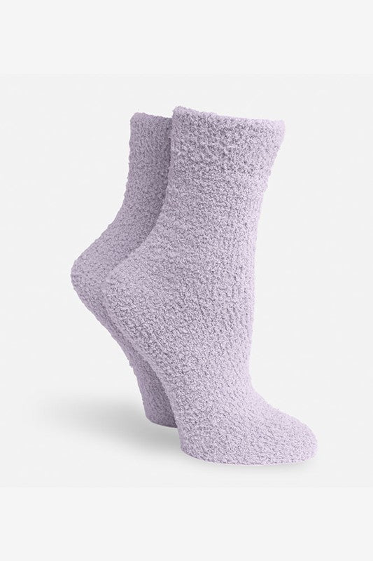 Solid Color Soft Women Fuzzy Socks