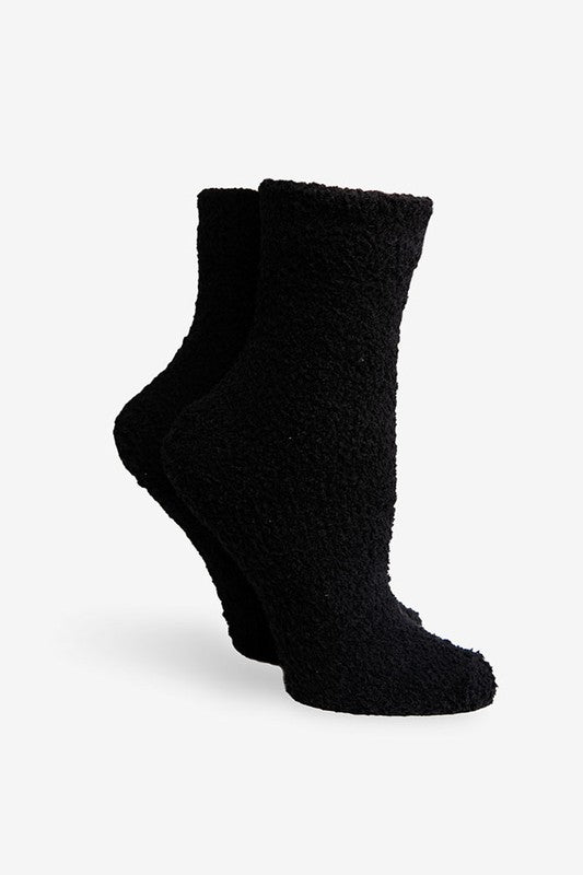 Solid Color Soft Women Fuzzy Socks