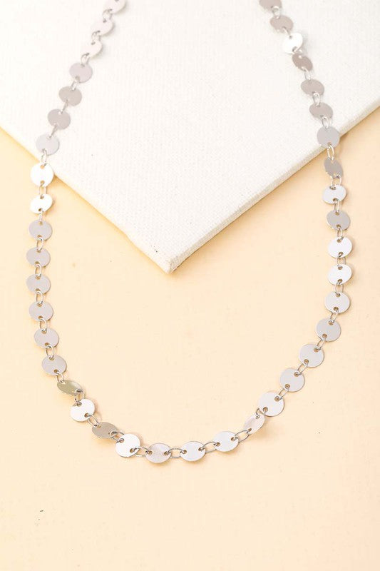 Coin Chain Link Necklace