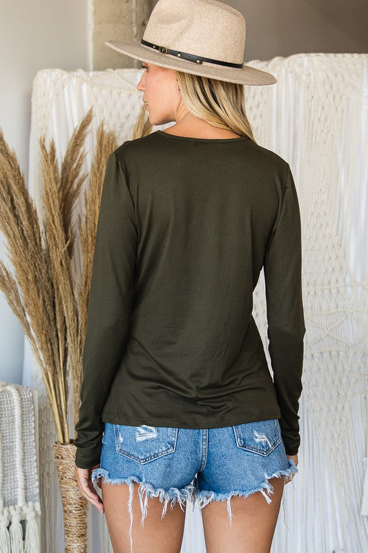 Hot Crossover Neckline With Teardrop and Cutouts - Black