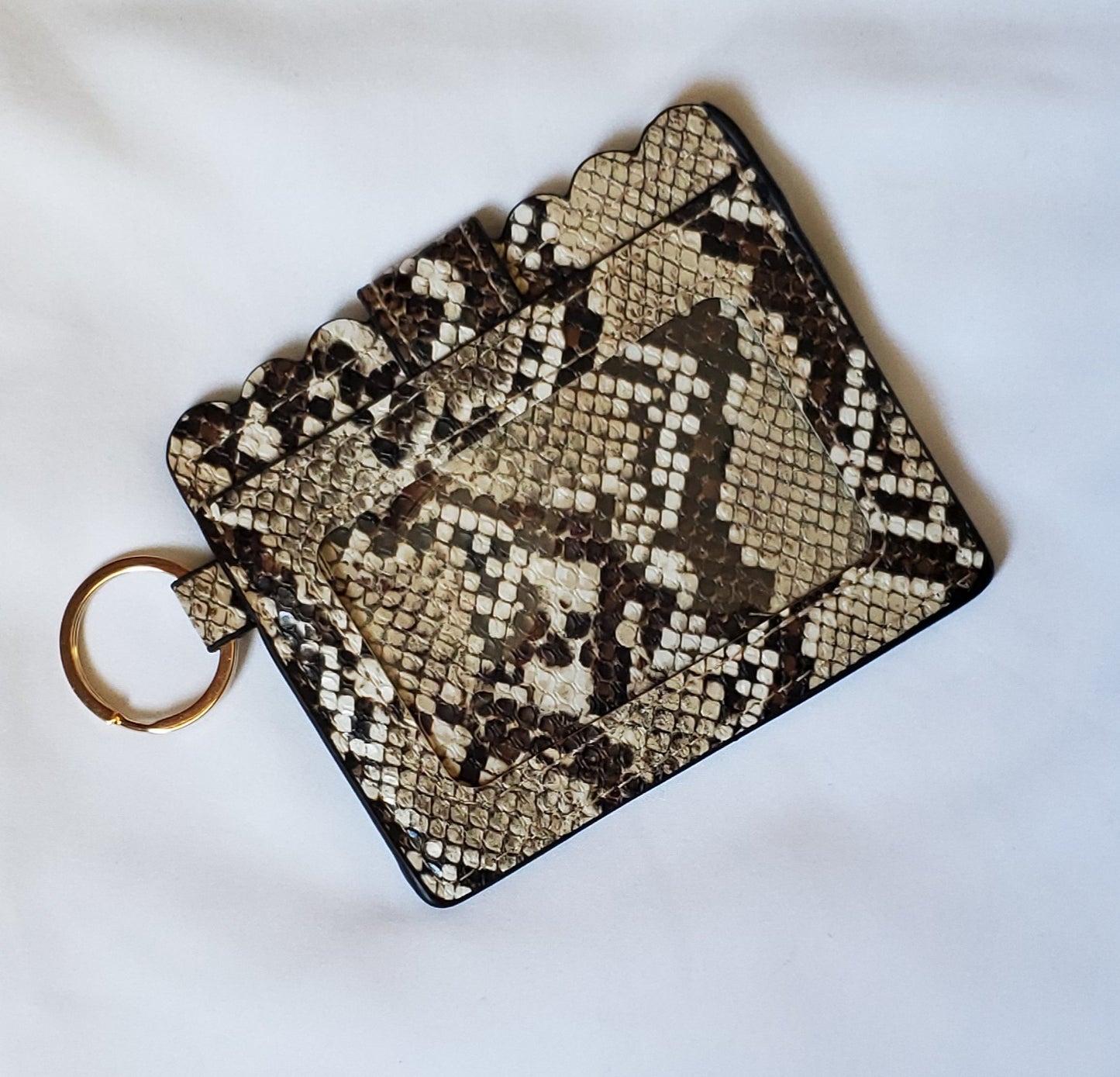 Wallet and ID holder - Snakeskin print