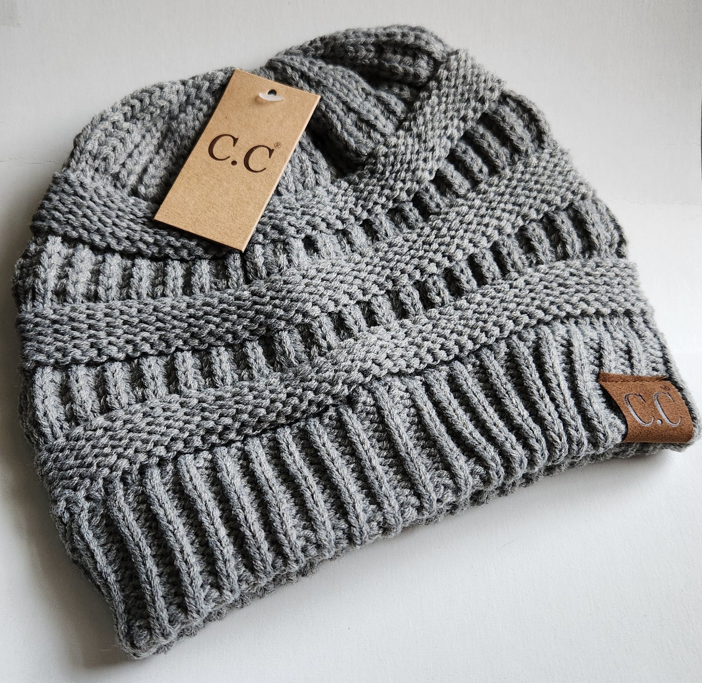 C.C Solid Cable Beanie