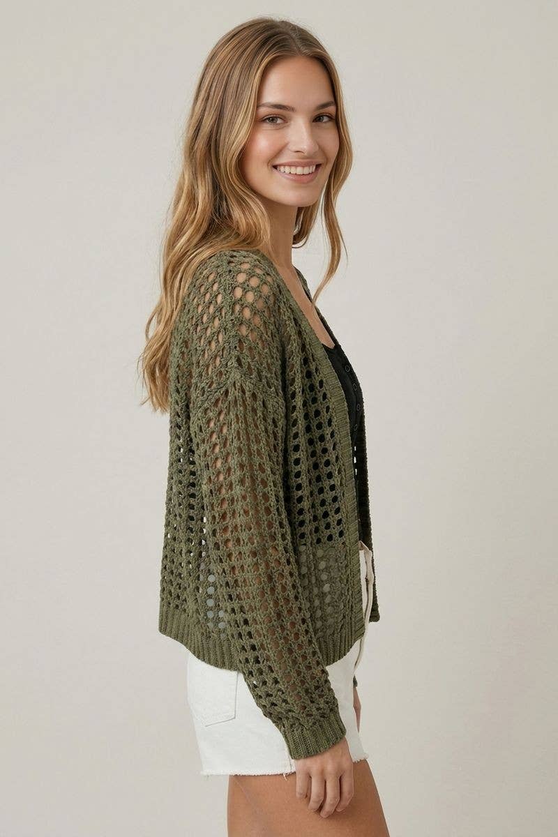 Olive Coast Cardigan