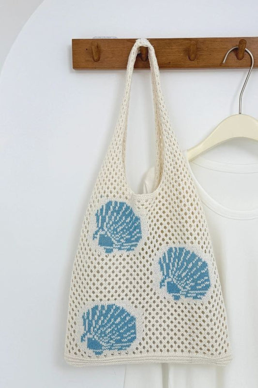 Ocean Theme Crochet Tote Beach Bag
