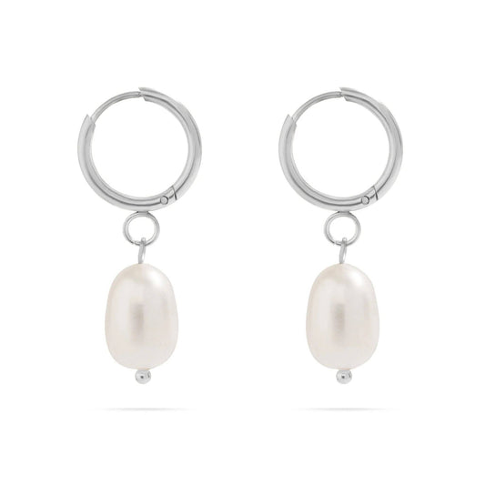 Freshwater Pearl Huggie Earrings