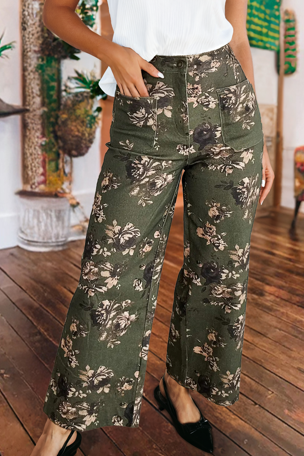 Meadow Days Floral Jeans