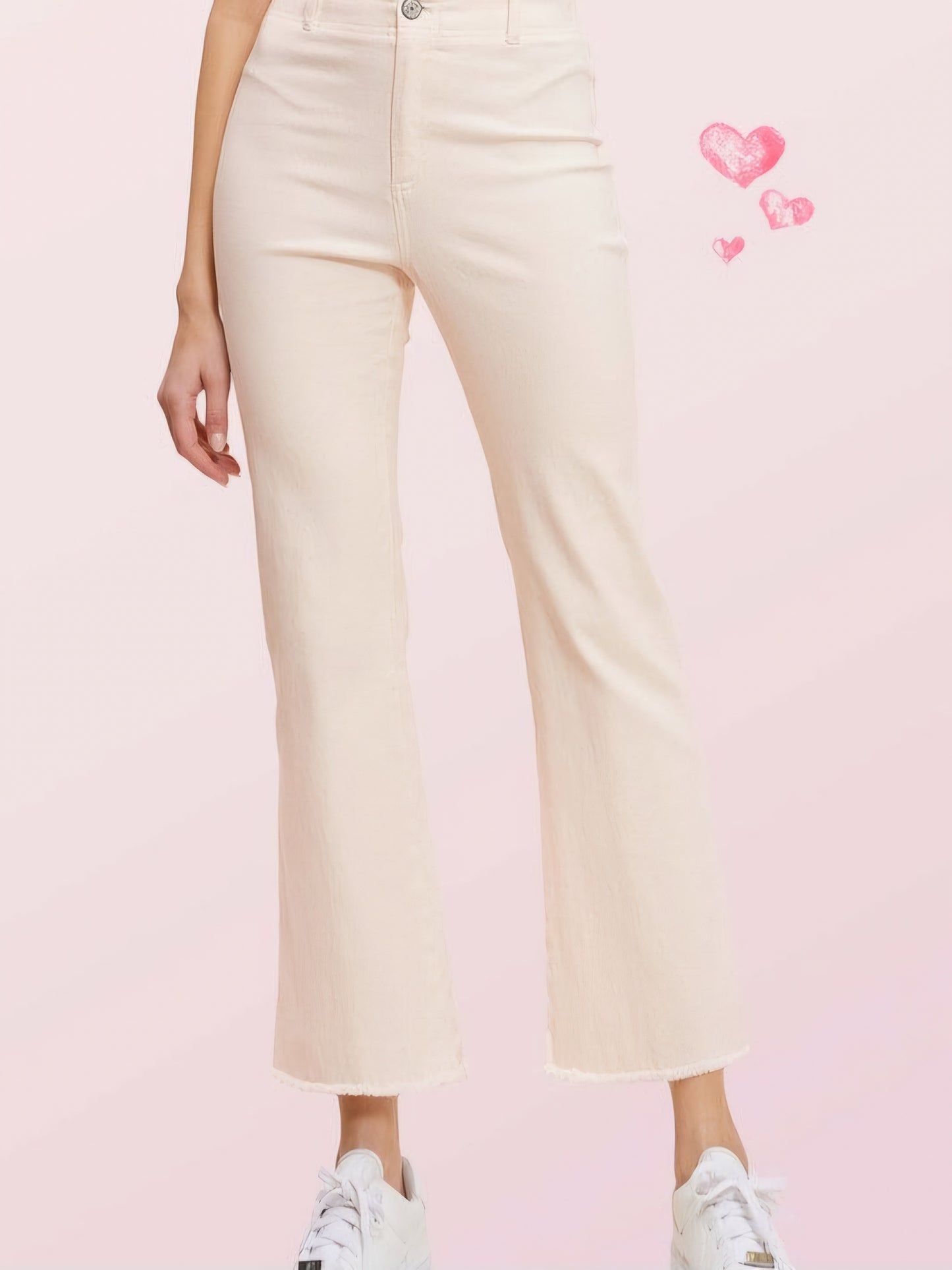 Soft Washed Stretchy High Waisted Flare Pants - Soy Latte